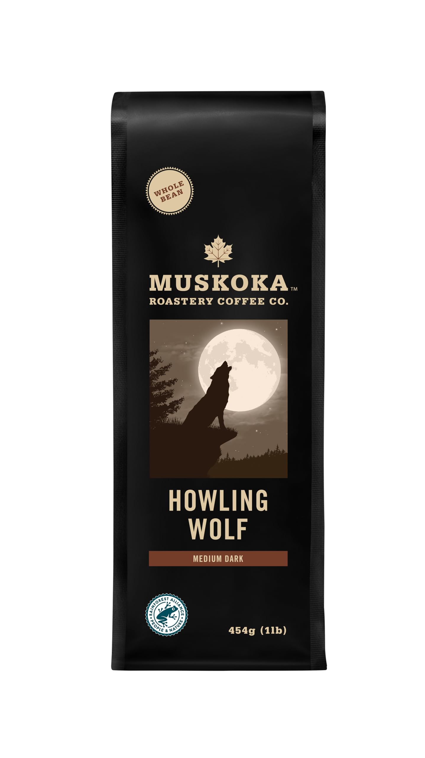 Muskoka Roastery Coffee, Howling Wolf, Whole Bean Coffee, 454g