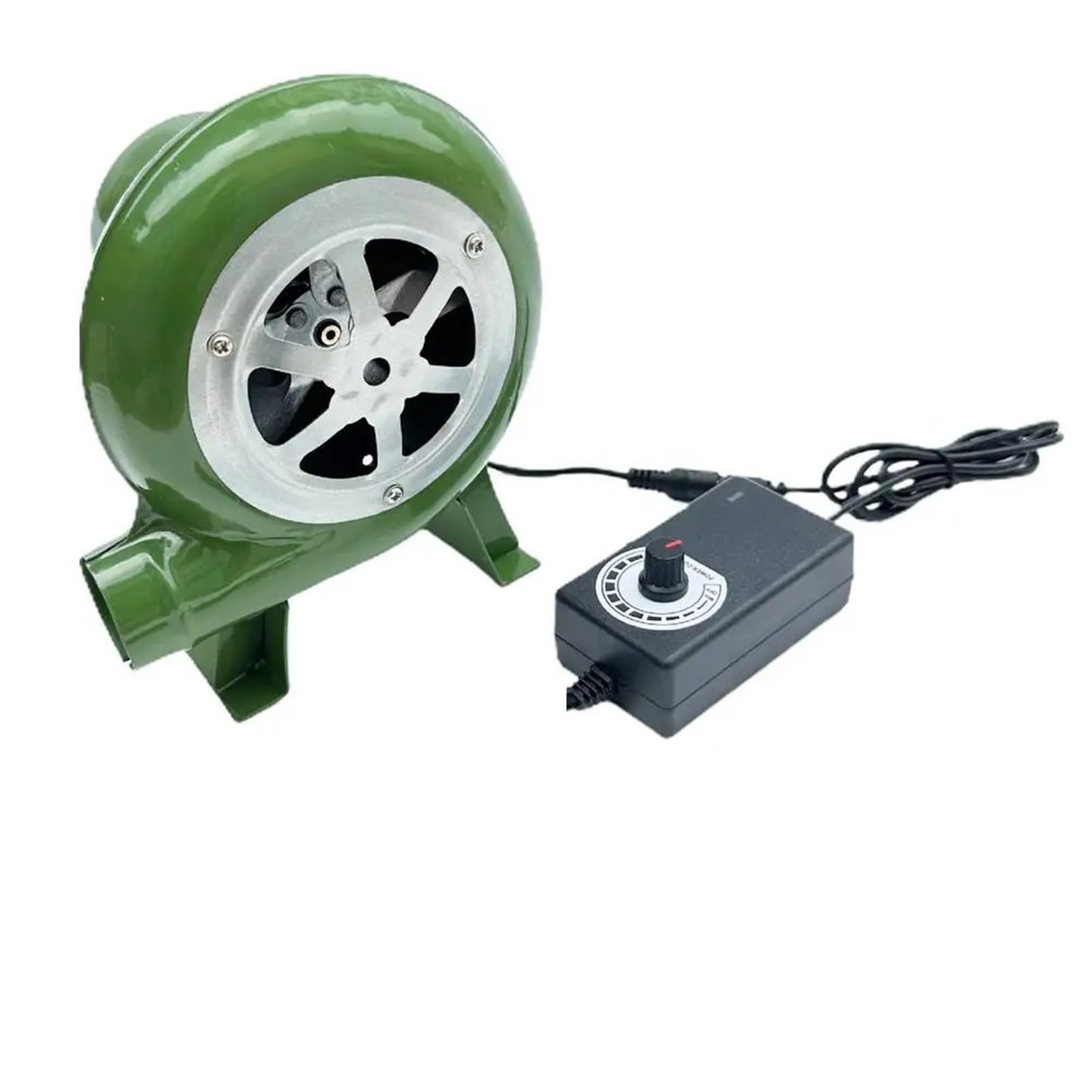 Dmuchawa do liści 2 Szt. 30/40/60/80W Elektryczny Wentylator Dmuchawy BBQ 12V Do Grilla Mini Kowal Kuźnie Adapter Prędkości Kominek,do zdmuchiwania liści, suszenia, kempingu(40W)