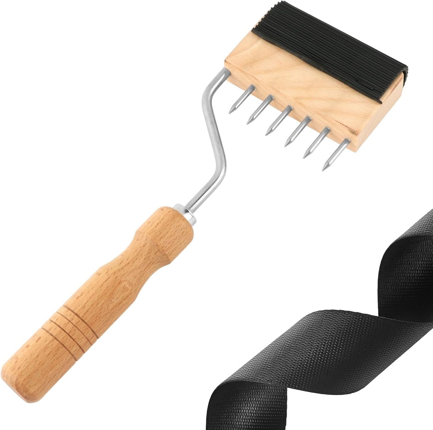 Gooseneck Webbing Stretcher, Provides Ample Leverage and Strong Support for Craft Jute Webbing Tape, for Leather Carpet Canvas Furniture Repair
