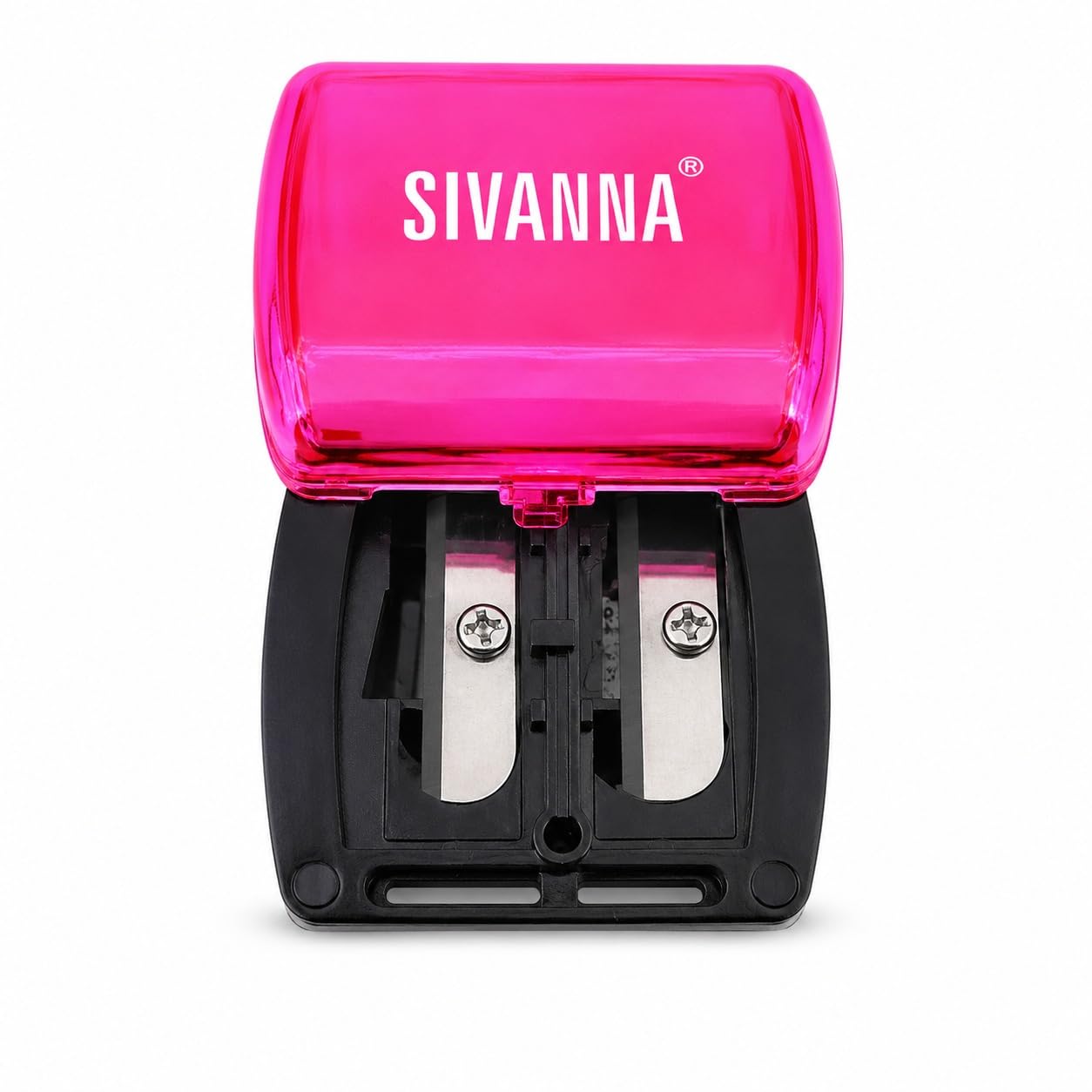 SIVANNA Cosmetic Sharpener Pack of 1 | Premium Metallic Makeup Pencil Sharpener for Lip Liner, Eyeliner & Eyebrow Pencils | Durable Steel Blade | Compact Beauty Tool with Protective Case-picture-22