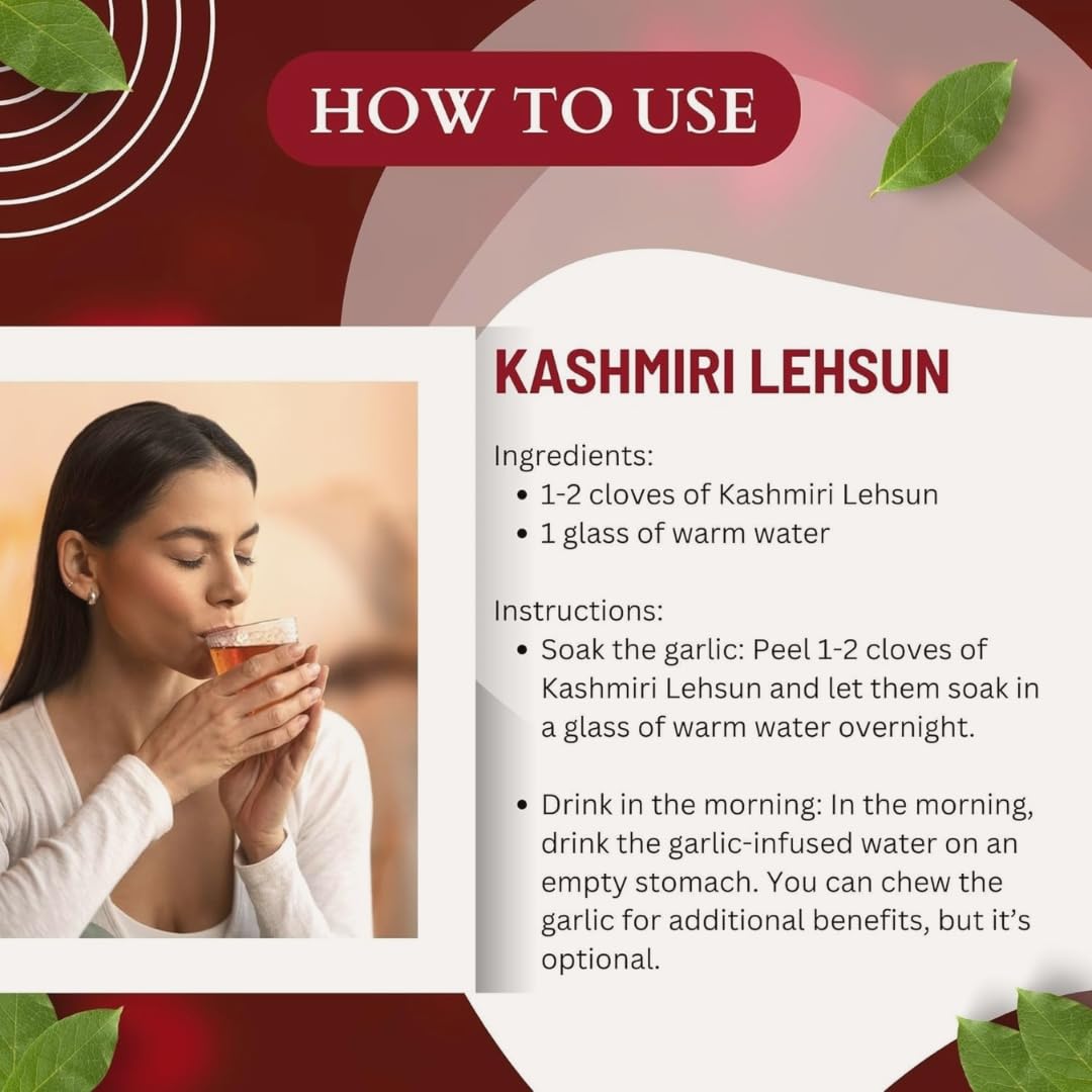 HERBALPRASH Kashmiri Garlic (Lahsun) - 50g | Single Clove Garlic | Snow Mountain Garlic — Amazon image 9