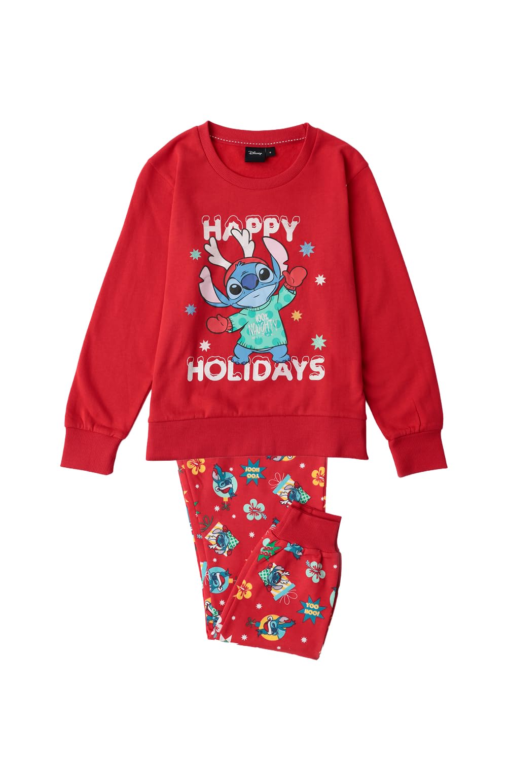 Disney Happy Holidays Langarm-Pyjama für Mädchen