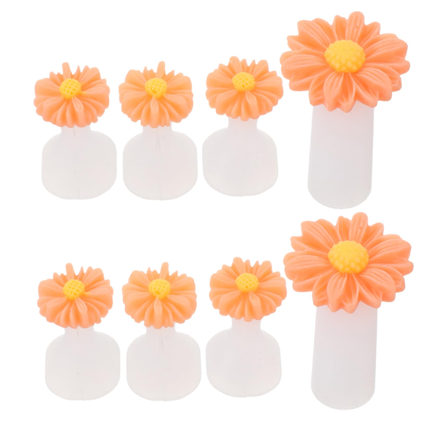 VALICLUD Daisy Flower Silicone Toe Separators Cute Nail Art Tools for Pedicures Comfortable and Non Harmful Design for Manicure and Foot Care for Sandals and Flops