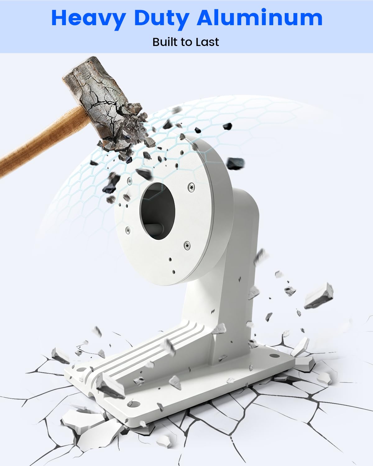 KU-DS-1273ZJ-130-TRL Uchwyt ścienny ze stopu aluminium ze skrzynką przyłączeniową do kamer kopułkowych HIK (1 opakowanie)