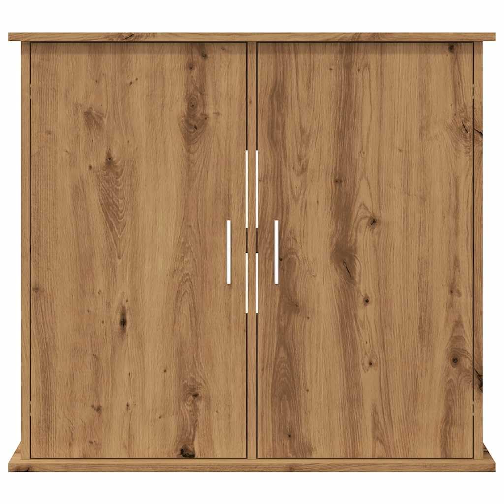 Gecheer Aquariumständer Artisan-Eiche 81x36x73 cm Holzwerkstoff Aquarium Unterschrank Aquarienschrank/ 857285