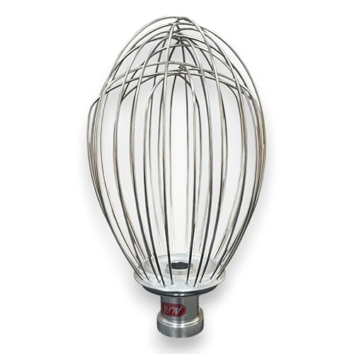 ALFA Látigos internacionales de acero inoxidable de 80 W y 80 cuartos de galón para mezclador Hobart, acero sin olor