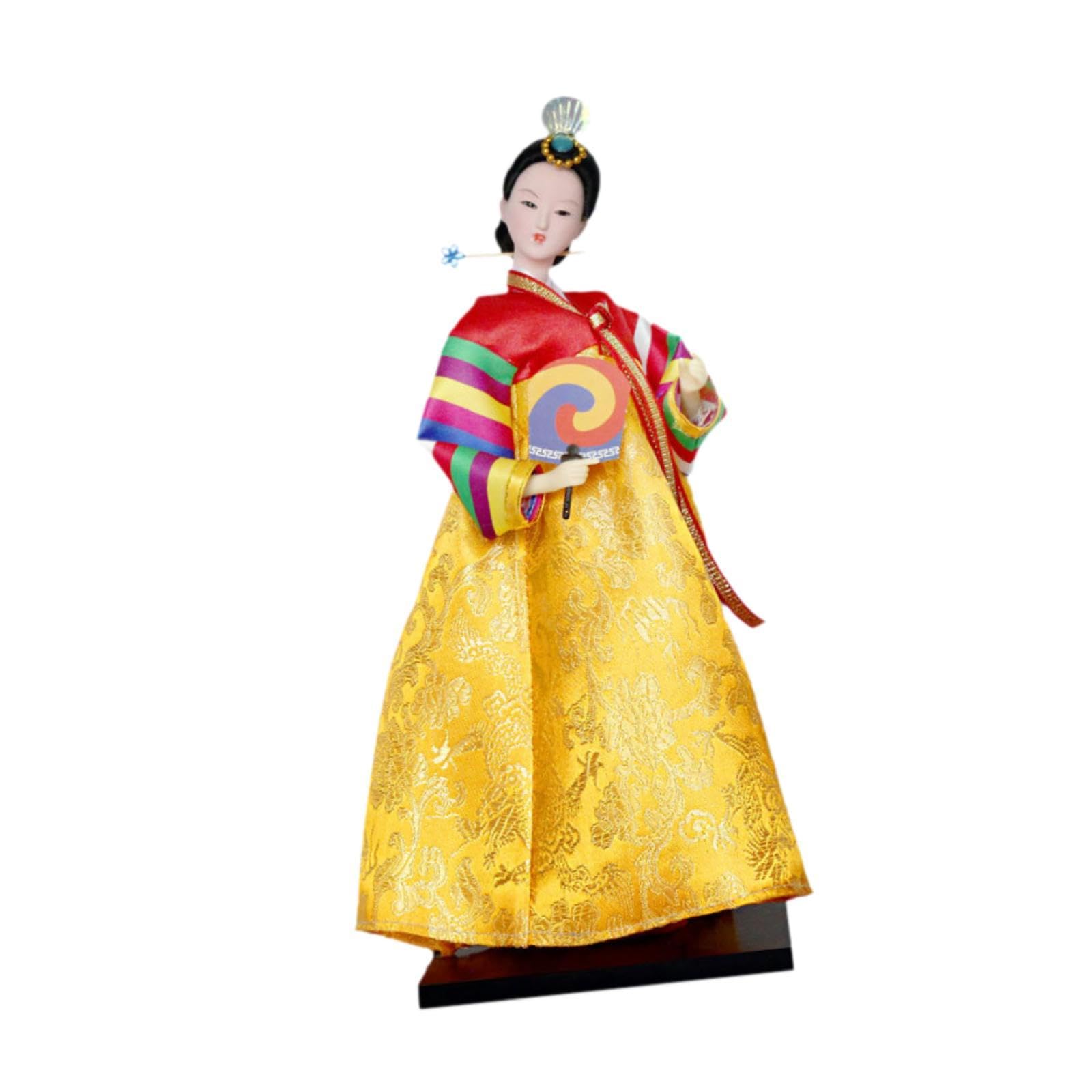30cm Korean Hanok Doll, Handmade for Collectors, Decorative Object