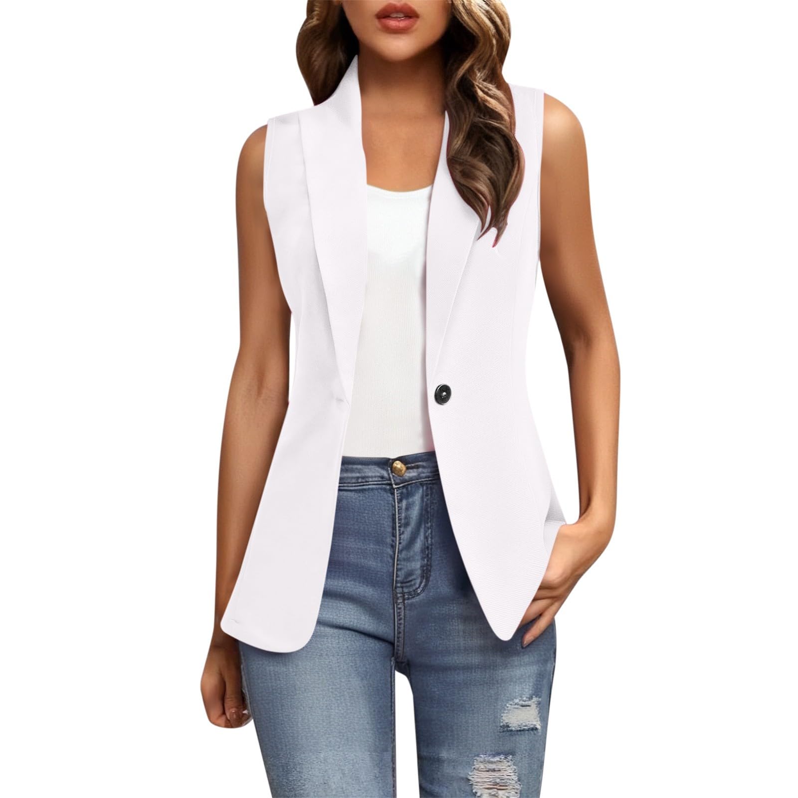 Chaleco tipo blazer para mujer holgado dilema de looks aburridos solucionado 7