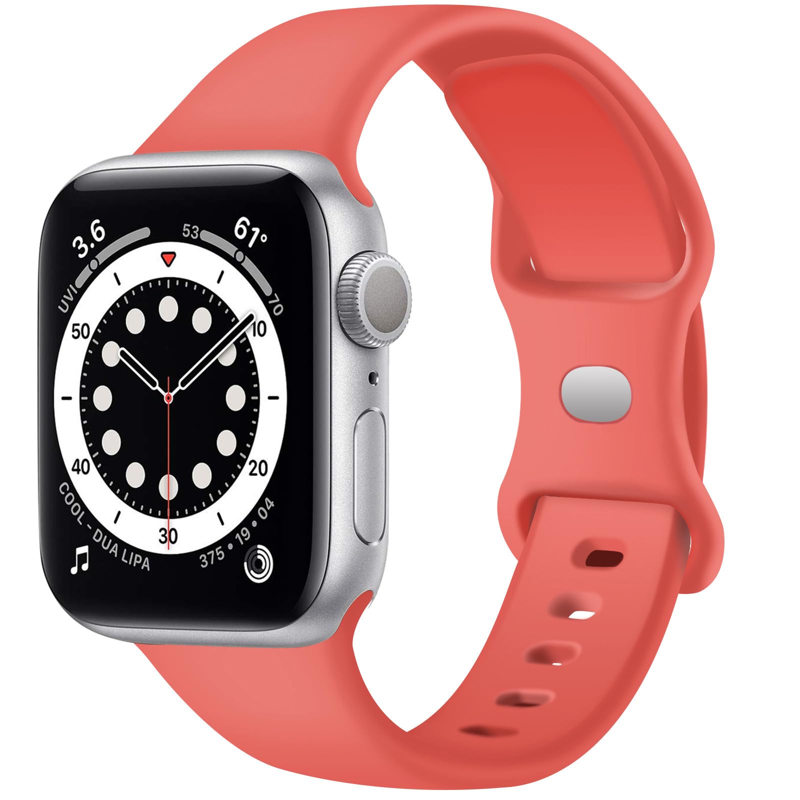 Sport Bands Compatible with Apple Watch Band 38mm 40mm 41mm 42mm 44mm 45mm, Soft Silicone Waterproof Strap Compatible with...