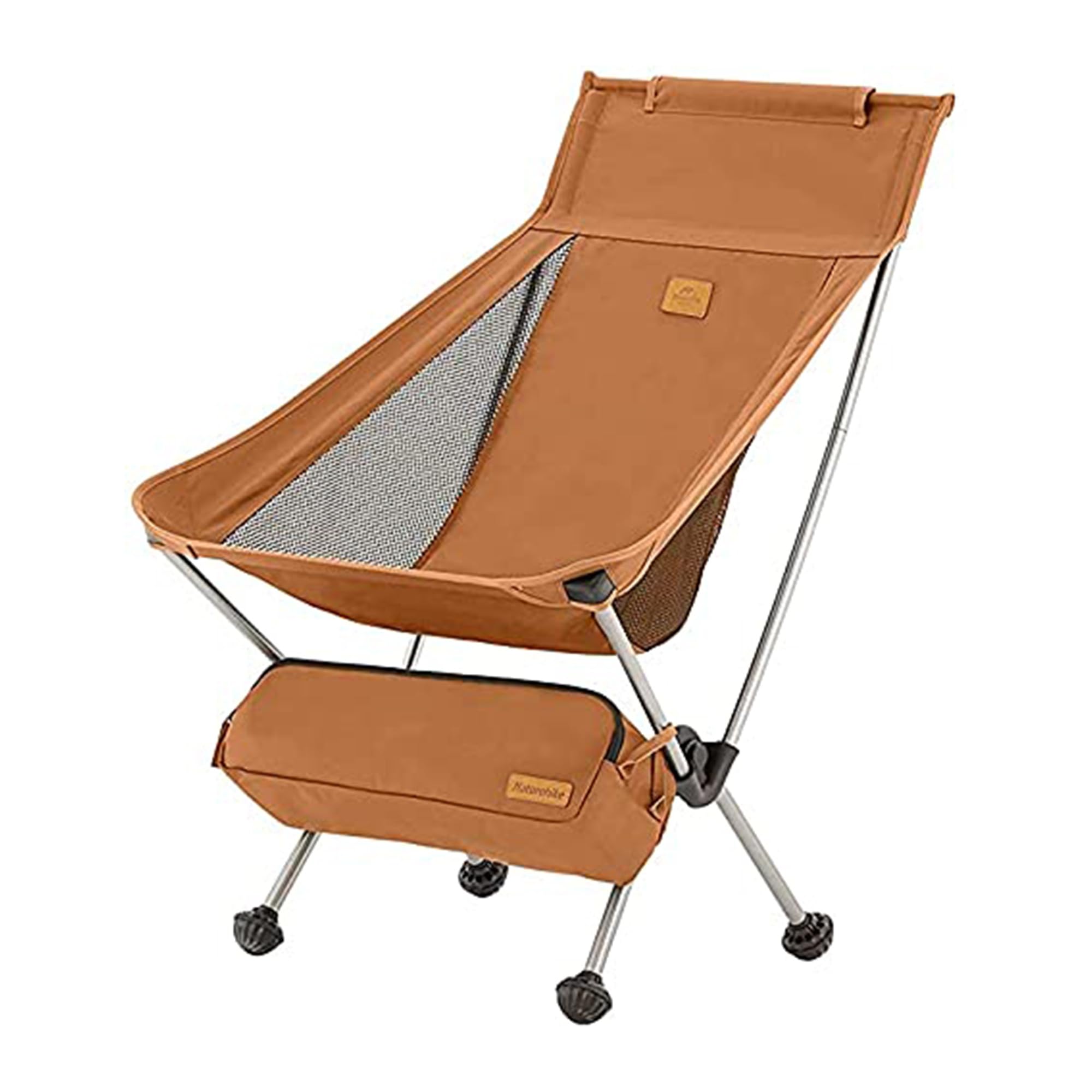 Naturehike Ultra Lightweight High Back Camping Chair Folding Chair Camping Chairs for Adults, Foldable Garden Outdoor Picnic BBQ Chairs (Yellow M)