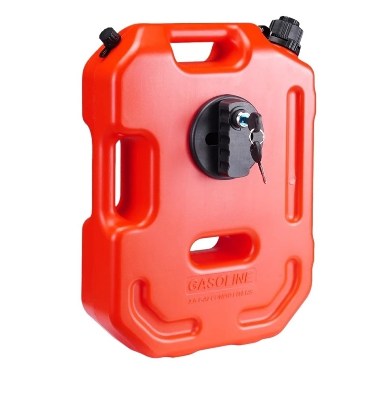 Kraftstoffkaniste 5/10-Liter-Kraftstoffkanister (rot) mit Ausgießer und einstellbarer Durchflussrate für Motorrad und SUV(10L)