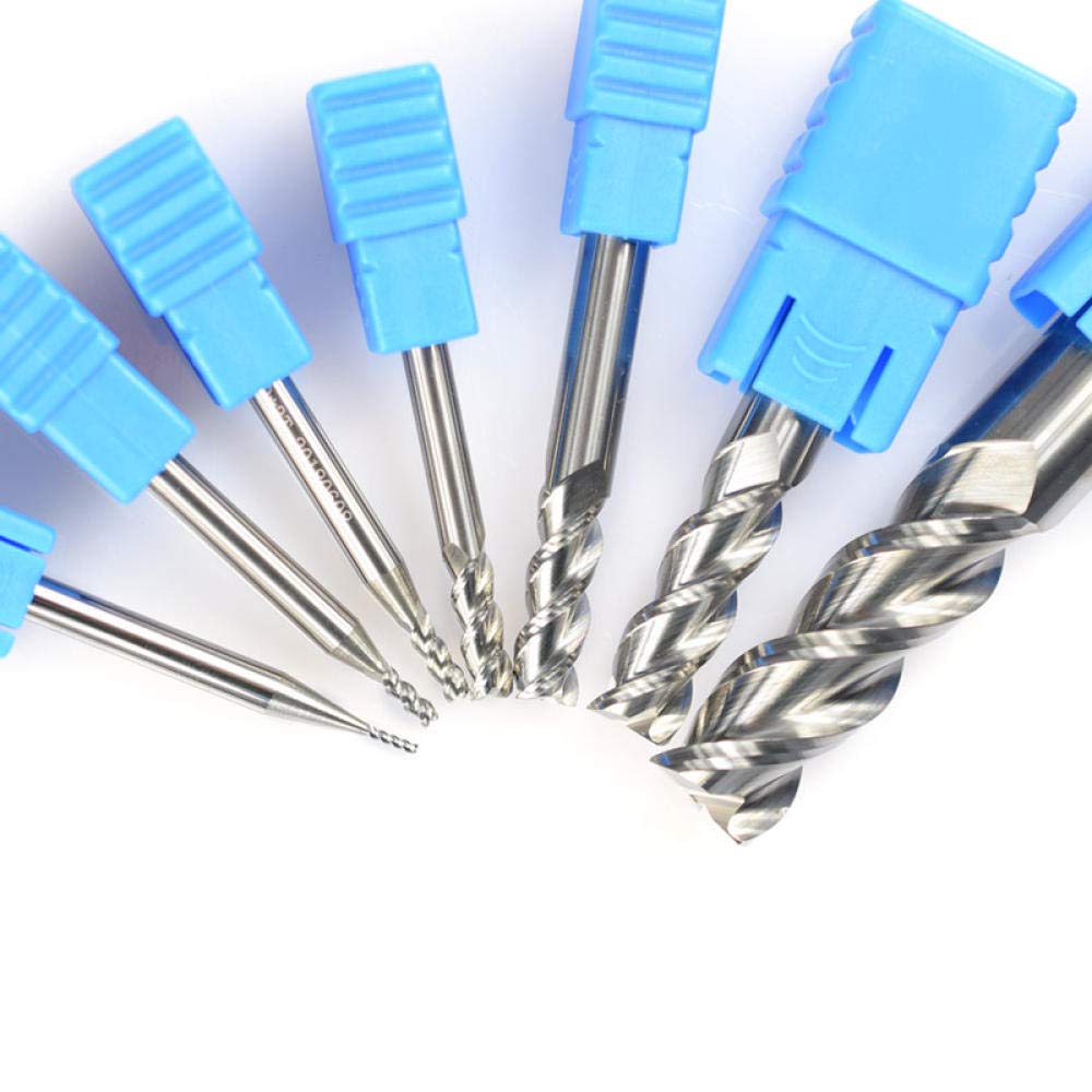Hartmetall-Endmühle 4mm 6mm 8mm 10mm 12mm Aluminium-Fräser 3 Flöten-Wolfram-Mahlschneider CNC-Maschinen-Endfräser-D6xd6x20x50l.