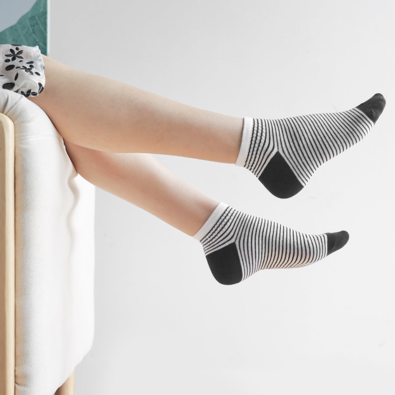 Calzini da ginnastica da donna 35-38 39-42, 10 paia di calzini corti da ragazza, calzini da ginnastica multicolori, calzini da donna colorati con strisce a pois