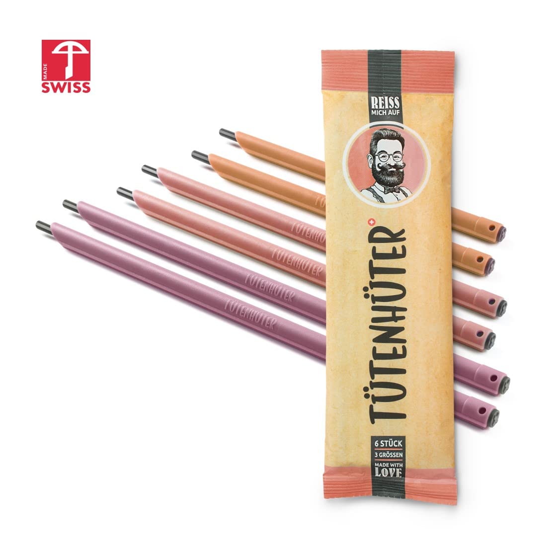 Sacchetti originali per la chiusura dei sacchetti, impermeabili, ermetici, anticongelamento, per alimenti (2 set da 6 pezzi (12 sacchetti insieme)