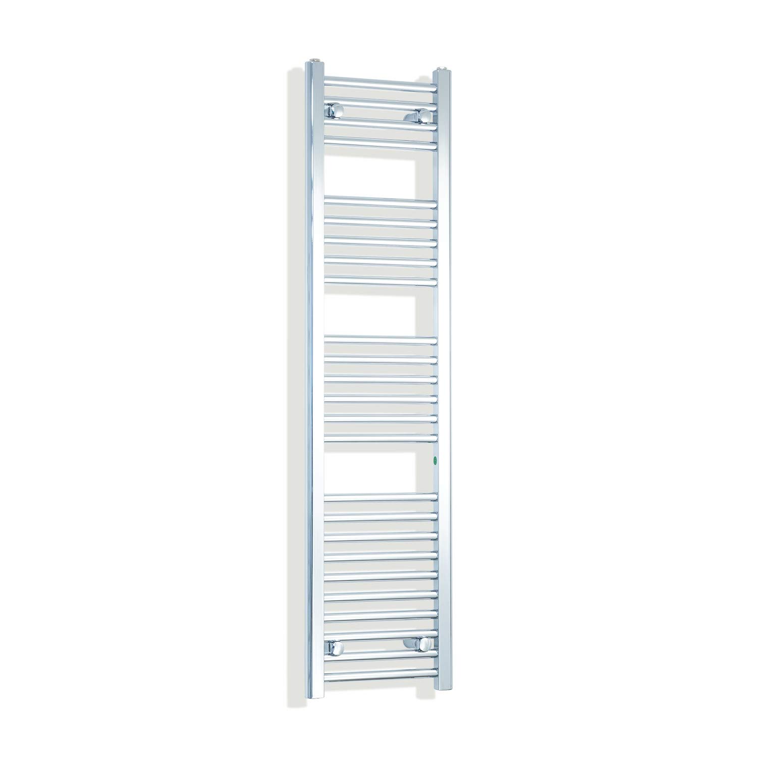 Companyblue Silver 300Mm Wide X 1400Mm High Heated Towel Rail Straight Flat Chrome Bathroom Warmer Radiator Rack Central Heating