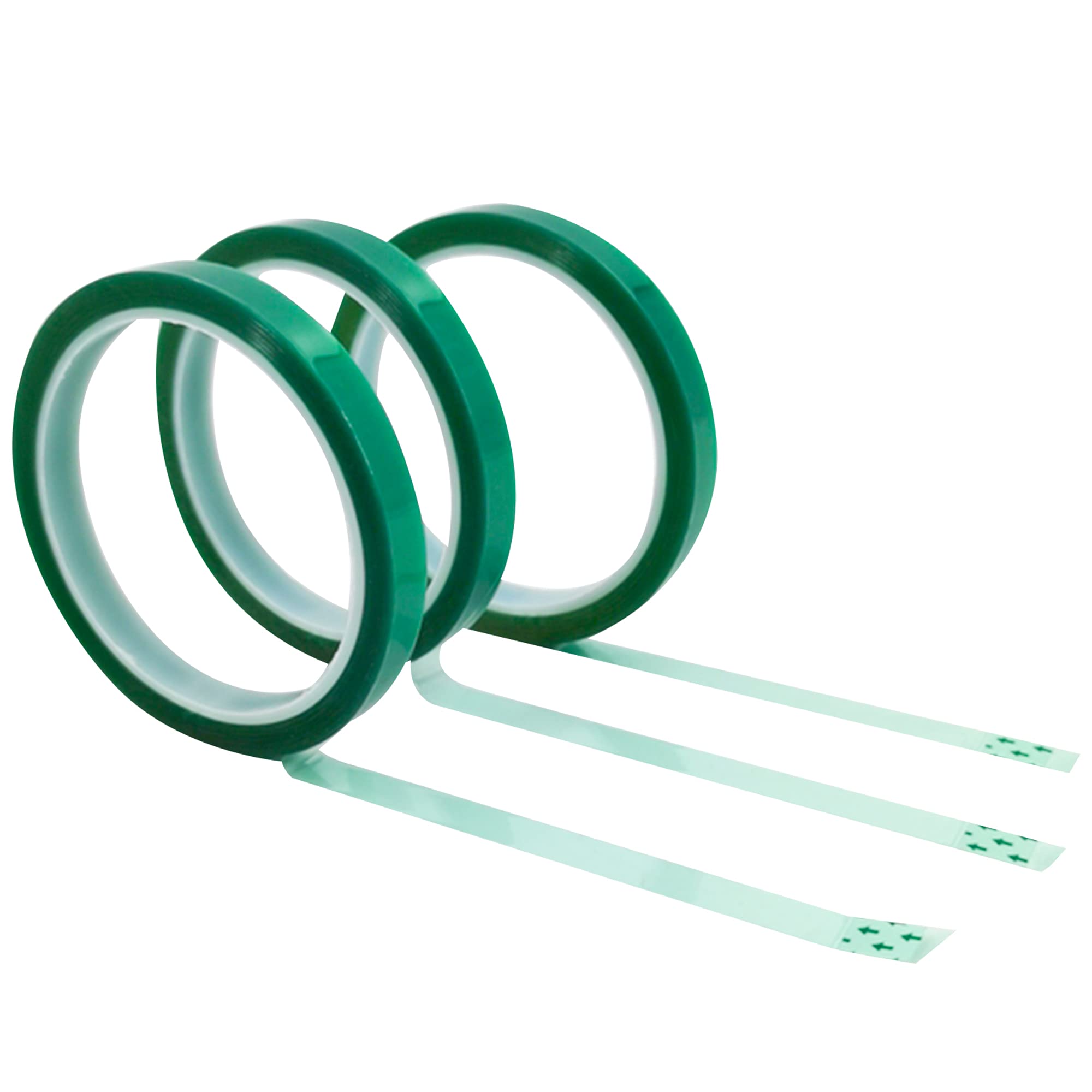 PACK 6 unidades de Cinta Térmica Adhesiva verde especial para sublimar, resistente a altas temperaturas |No Mancha