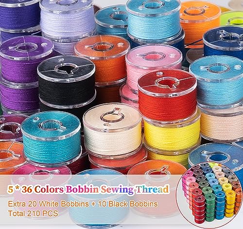 Ilauke HY3018 210 Pcs Bobbins Sewing Thread thumb #3
