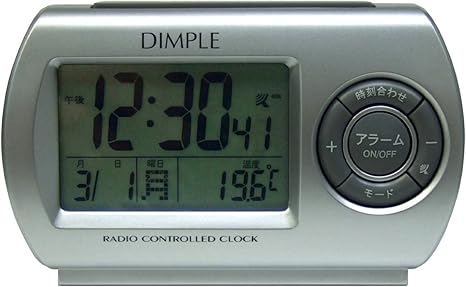 Amazon Co Jp Dimple ディンプル カレンダー表示 温度表示 デジタル電波目覚し時計 Dra362sw ホーム キッチン
