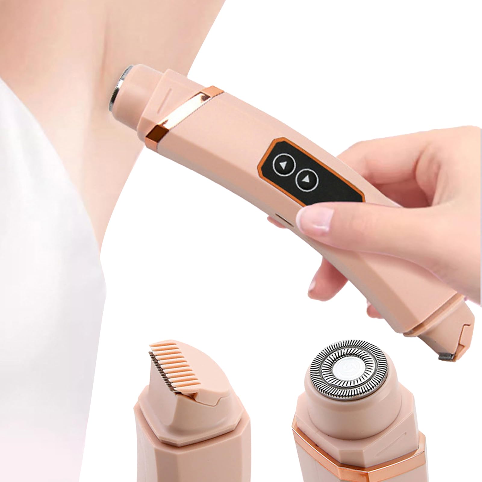 Afeitadora para cabello femenino antianálisis para piel sensible y doble cabeza 8