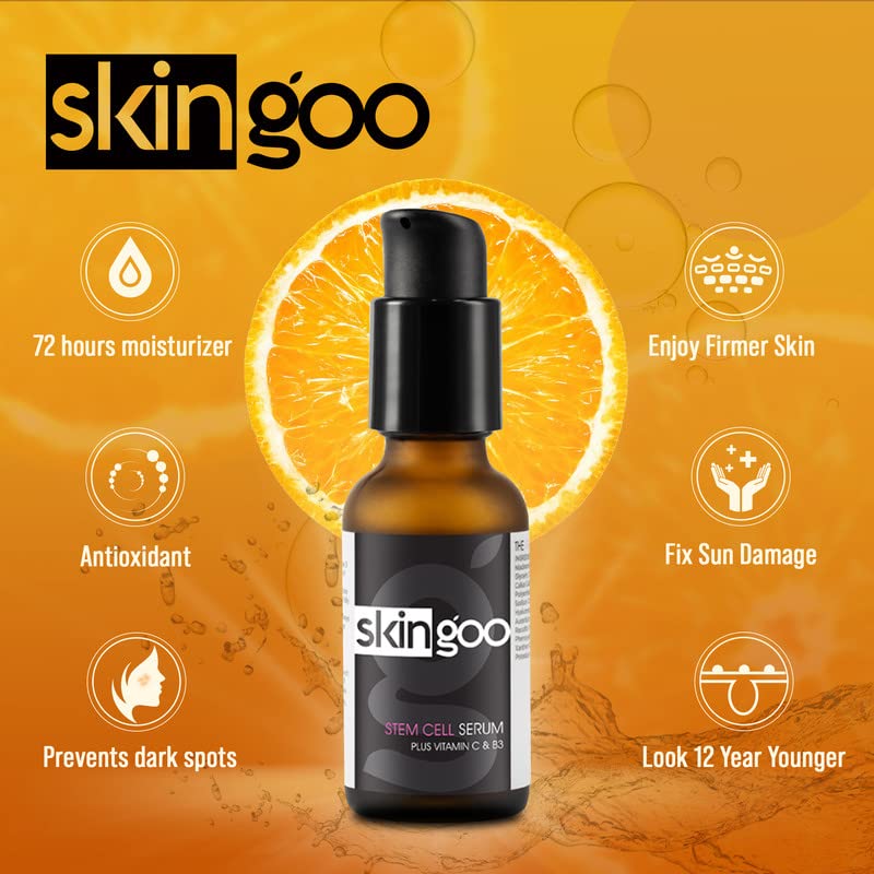 Miniatura 2 de Skingoo Gel facial antienvejecimiento | Suero de vitamina C, B3, ácido hialurónico suizo 1oz