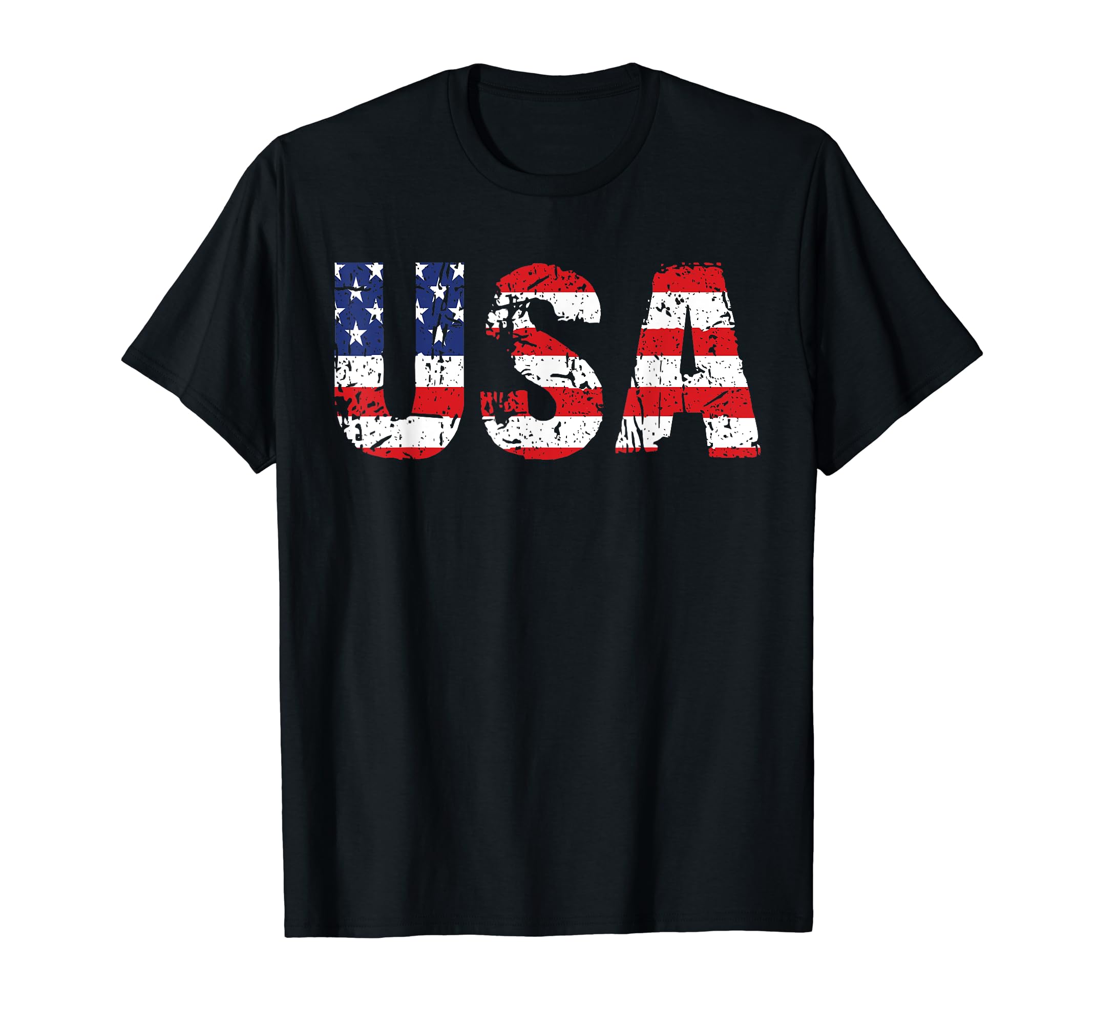 USA Vintage Flag American Flag Co.USA Vintage Flag American United States America 4th of July T-Shirt