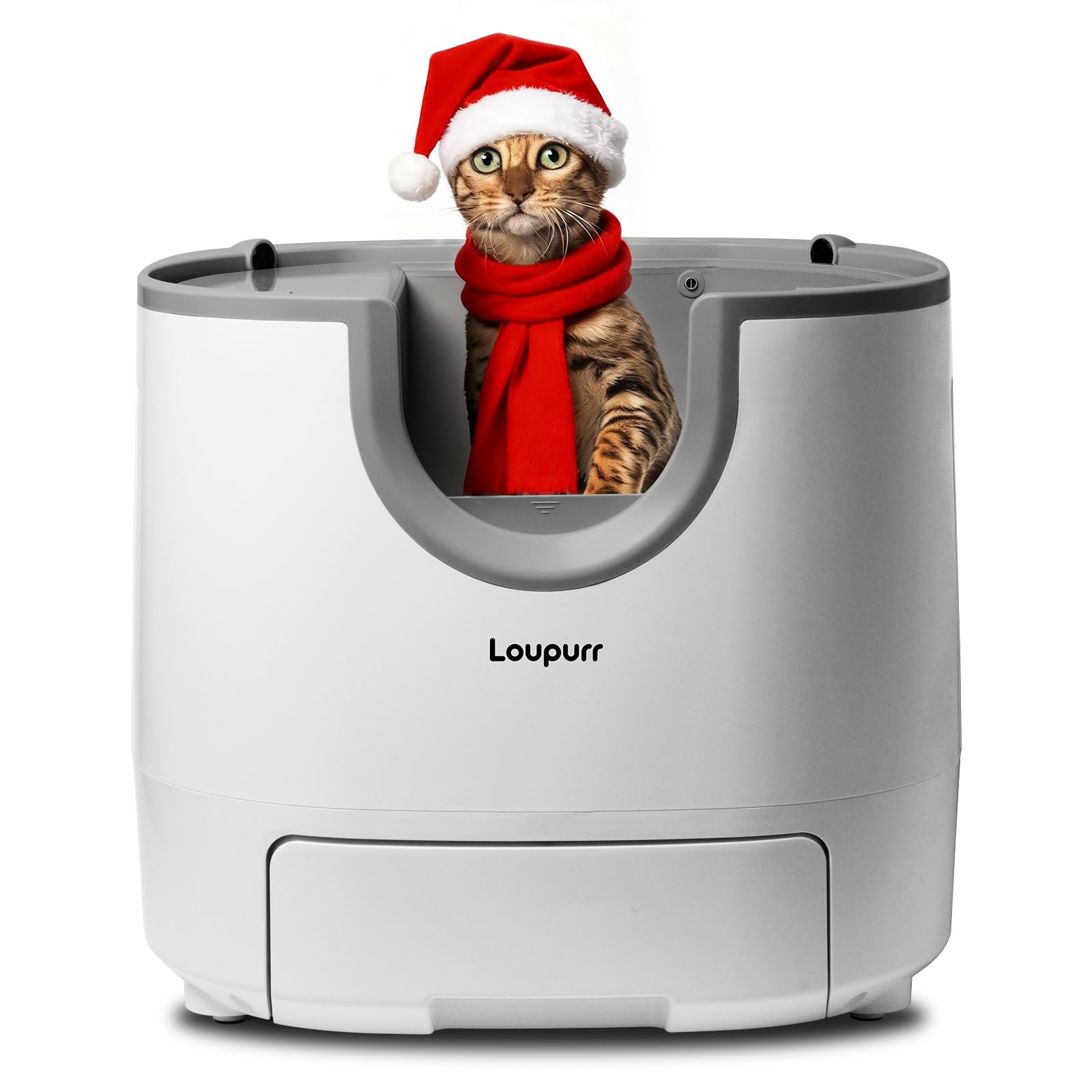 Loupurr L1 Open-Top Automatic Cat Litter Box Self-Cleaning, Easy Maintenance with Multi Safety Sensors, Large Capacity, Includes Trash Bags (2026 Upgraded Model)