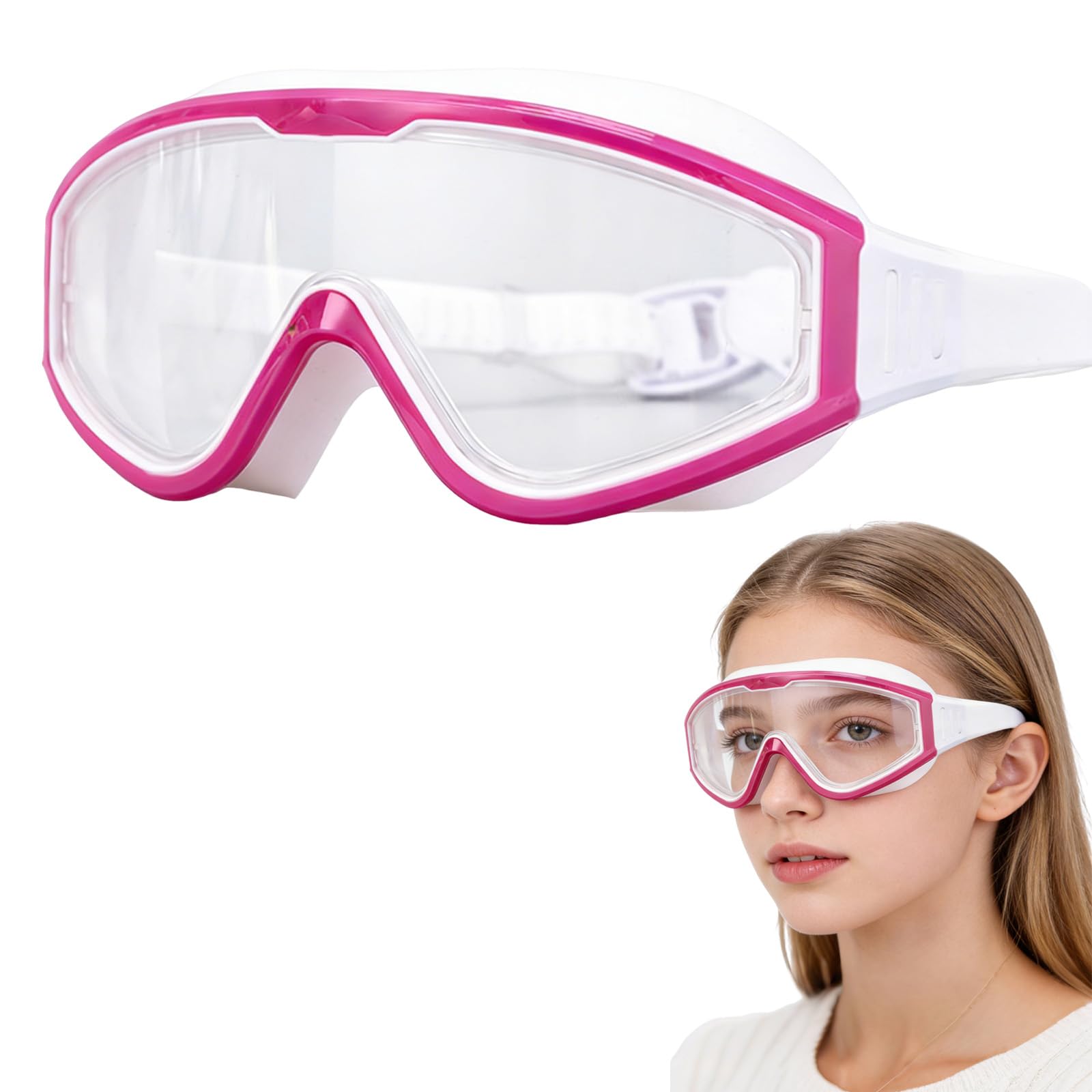 Jodsen Swimming Goggles for Adult Junior Men Women,Swim Goggles Anti Fog UV Protection No Leaking,with Storage Case,Clear Vision,Adjustable Silicone Strap Full Protection Silicone Swim Goggles (A5) — image 1