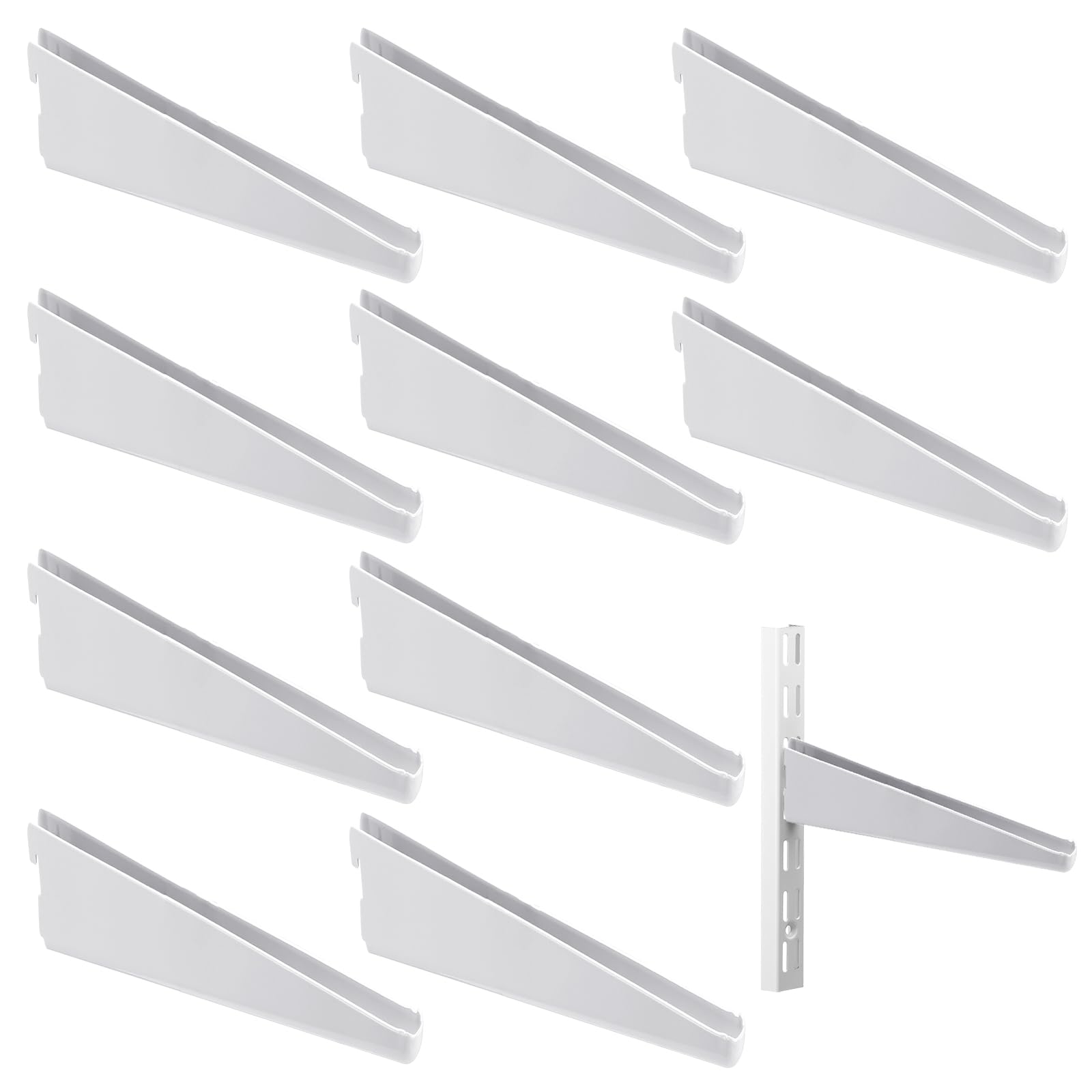 Yalikop 10 Pack Adjustable Shelf Brackets - shelf brackets and supports | Mubboo
