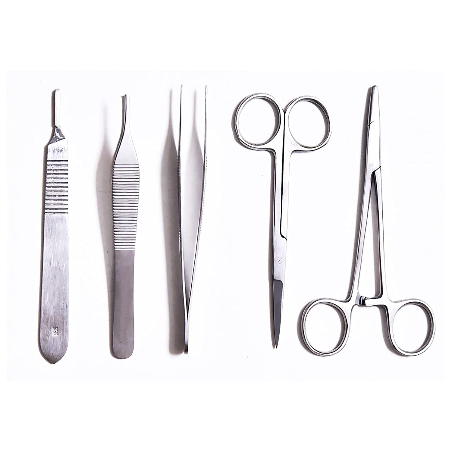 GOLDFINCH 5pc Micro Surgical Instrument Set (Needle Holder, Scissor, Adson Forcep Tooth, Adson Forcep non Tooth, Scalpel Handle)|5 Inch | (B0B7LSBN1B) Amazon Price History, Amazon Price Tracker