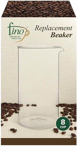 Miniatura 4 de Fino Jarra de repuesto para 8 tazas, cafetera de prensa francesa de acero inoxidable de 34 onzas (artículo 72003, se vende por separado)