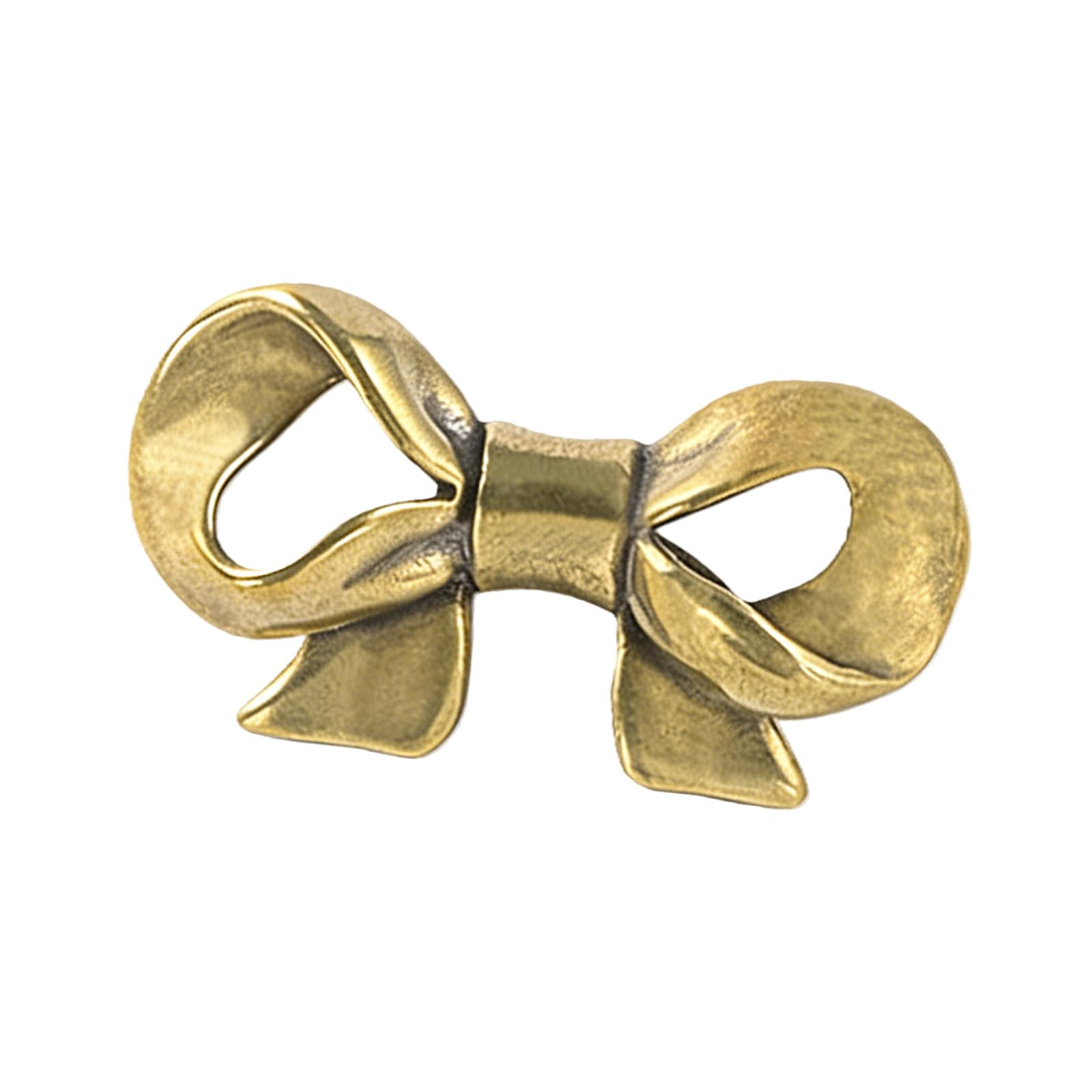 Kaeltsyn Aged Color Brass Dressers Knob Unique Kitchen Cabinet Door Handle Wardrobe Pulls Bowknot Shape Drawer Furniture Hardware Furniture Handles And For Dressers Modern