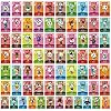 ACNH kleine NFC tag game Villager uitnodigingskaarten – 72 stuks mini NFC tag spelkaarten voor ACNH en andere series…