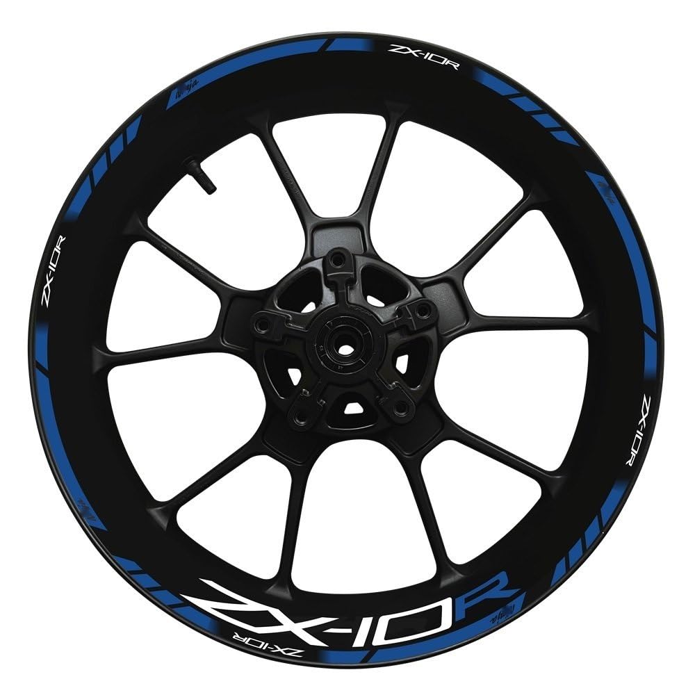 for for N&INJA for Zx-10r Motorcycle Wheel Hub Decal Set Decorative Protection for Zx10r for ZX 10R Rim Reflective Sticker(14)