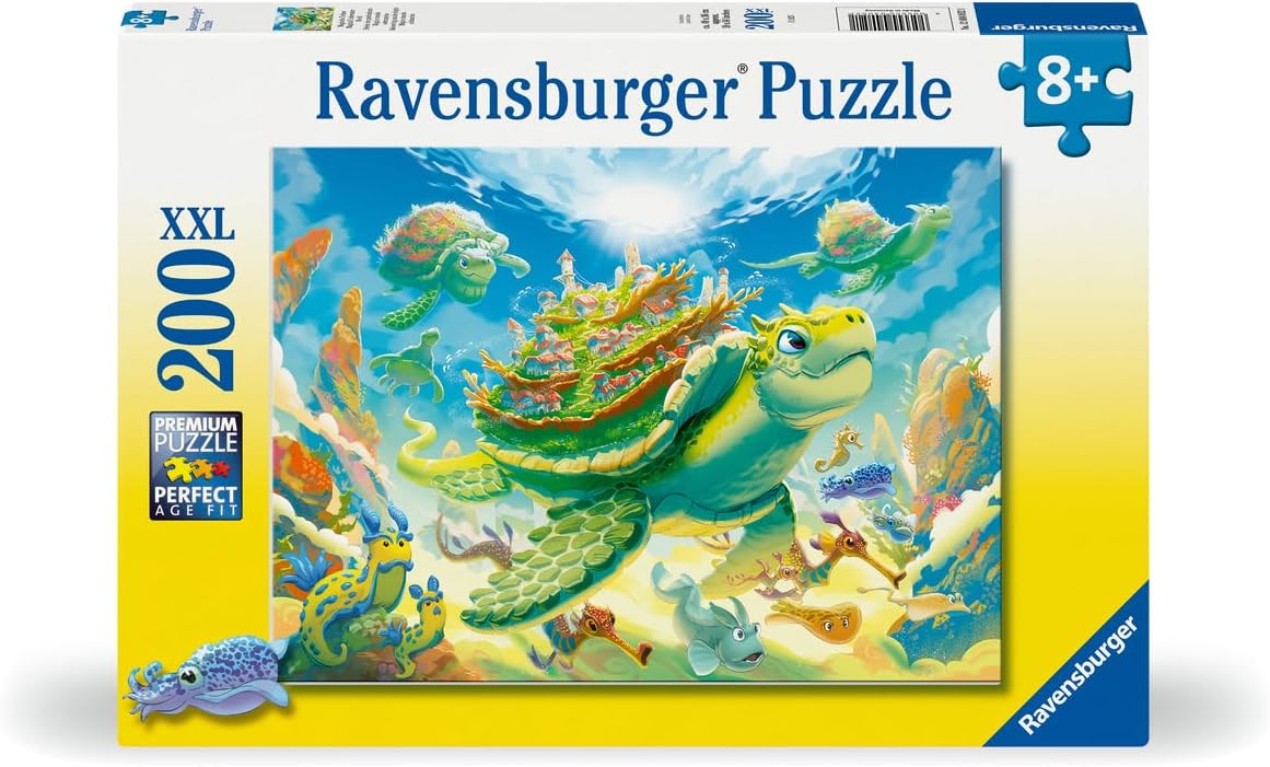 Ravensburger Magical Underwater World - 200 Piece XXL Jigsaw Puzzle for Kids | Encourages Imagination and Discovery | Family-Friendly Fun | Sustainable Materials