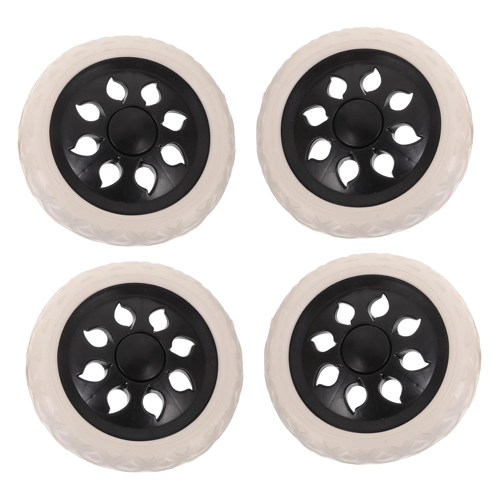 KOMBIUDA Easy Installation Wheelchair Accessory Replacement Casters for Shopping Cart Trolley Luggage Carts Sturdy Material