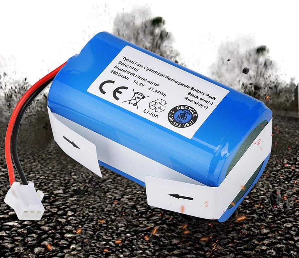 Zopsc 14.8V 2800Mah High Capacity Replacement Lithium-ion Battery for Robot Vacuum Cleaner, No Memory Effect