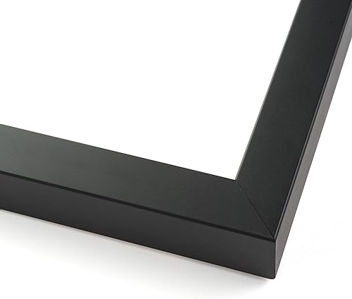 Miniatura 6 de Marco de caja de sombra de 27 x 27 pulgadas color negro marco de exhibición contemporáneo de madera real de 1 pulgada de profundidad frente acrílico