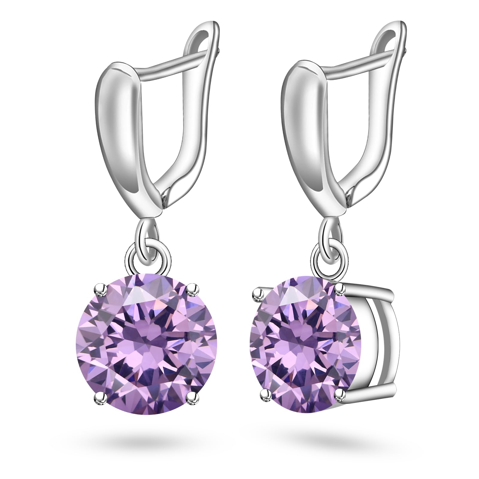 GZWHDDangle Drop Earrings for Women Girls Birthstone Earrings Valentine's Day Christmas Mother's Day Gift for Mother Daughter Friend Wife Sister Party Wedding Earrings