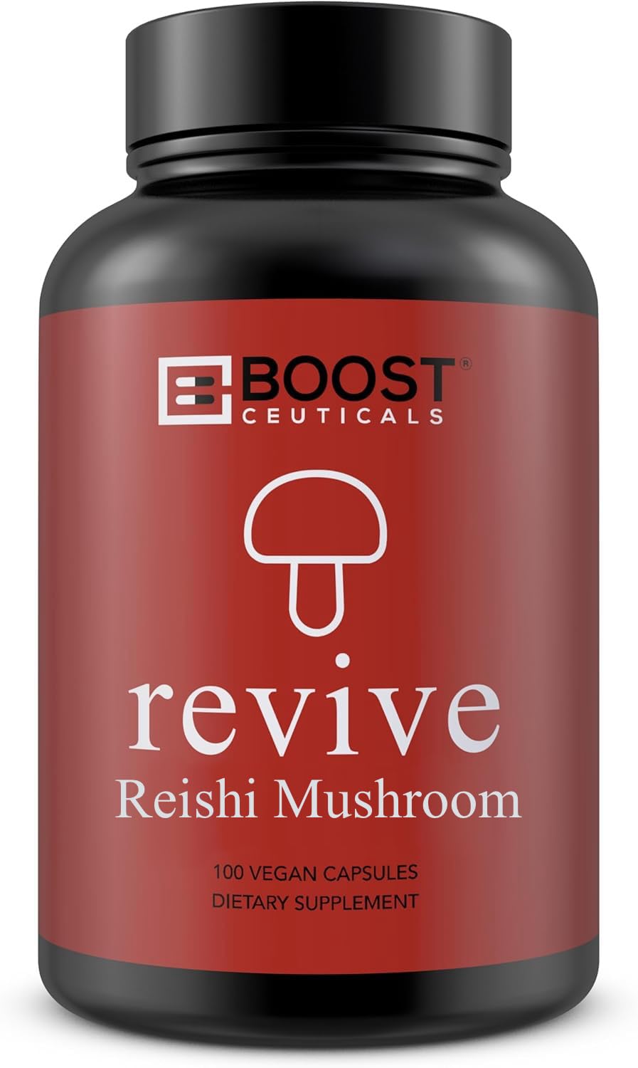 BoostCeuticals — Suplemento fitoterápico de Reishi (Ganoderma lucidum), 900 mg, 100 cápsulas