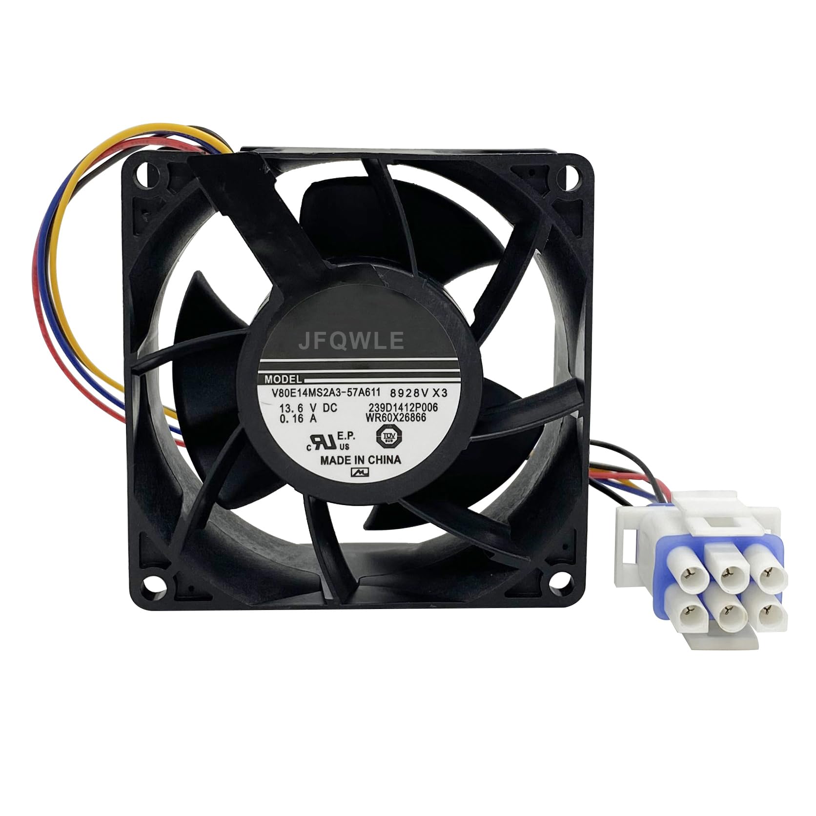 Condition photo showing New/Like New for WR60X26866 Evaporator Fan Motor for GE Refrigerator Replacement Part, Replace WR02X13733, V80E14MS2A3-57A611, WR60X10341, WR60X10356, WR60X10357, WR60X24303, WR60X26033