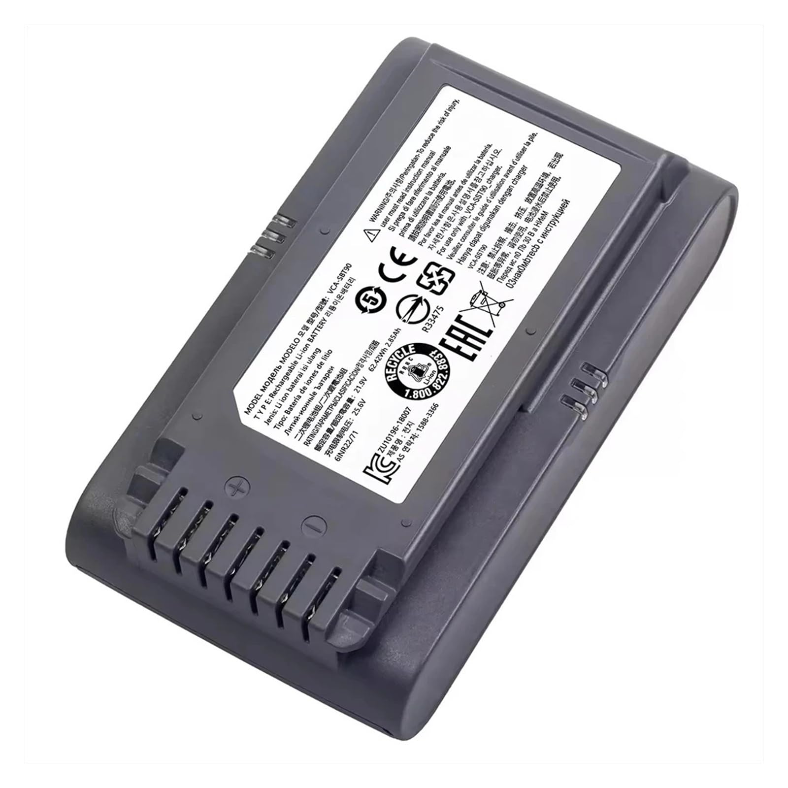 Batteria Di Ricambio for Aspirapolvere Senza Fili, Compatibile Con Samsung, Jet 75 75+ 75Pet Jet90 90+ VS20R9046T3/AA VS20T7536T5/AA VCA-SBT90/XAA Sostituisci