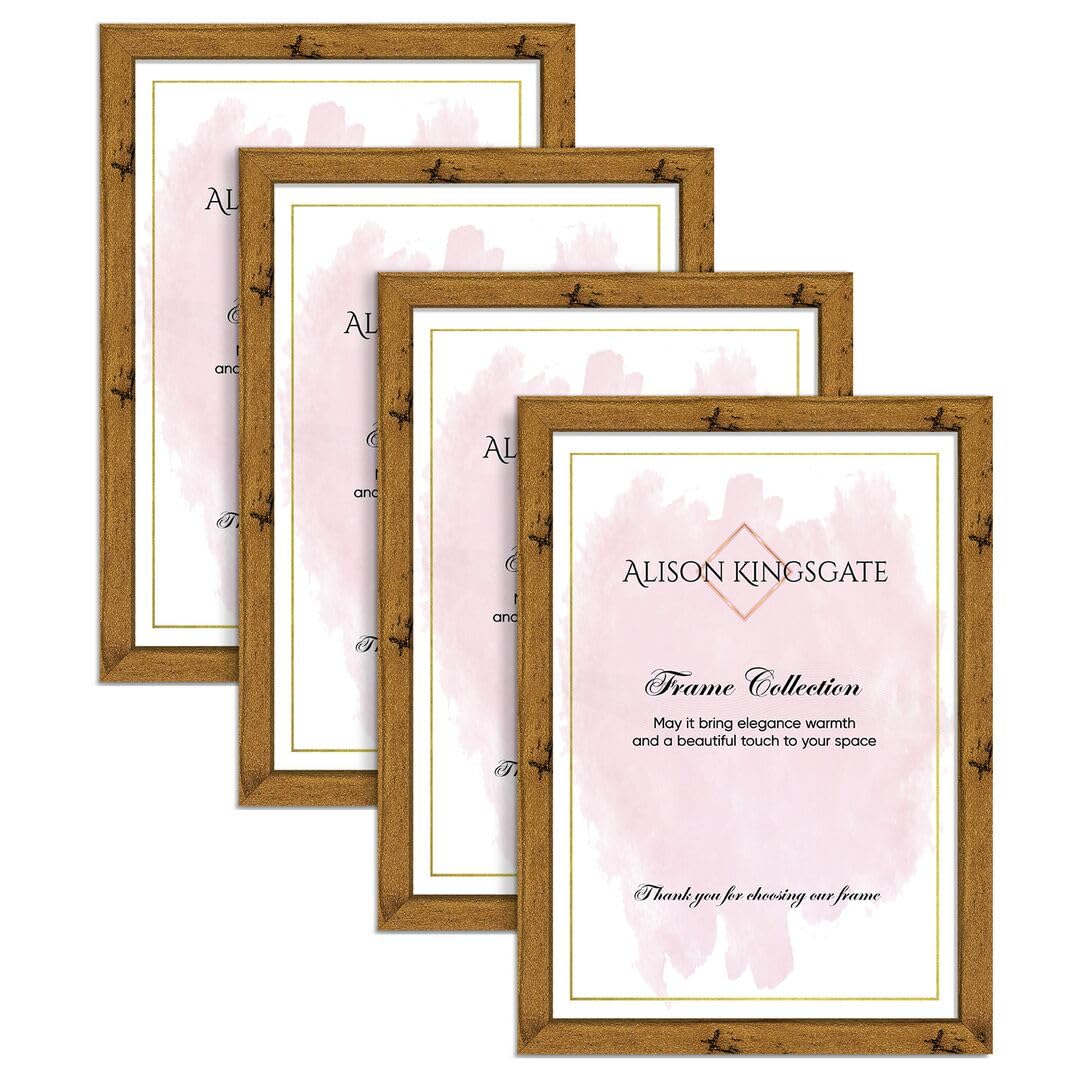 Alison Kingsgate Rustic Oak Picture Frame for Photos 100x90CM - Pack of 4