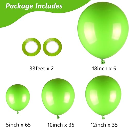 Miniatura 2 de Globos de arcoíris, 140 unidades de colores surtidos de 18, 12, 10, 5 pulgadas, paquete de globos de diferentes tamaños para cumpleaños, Halloween,