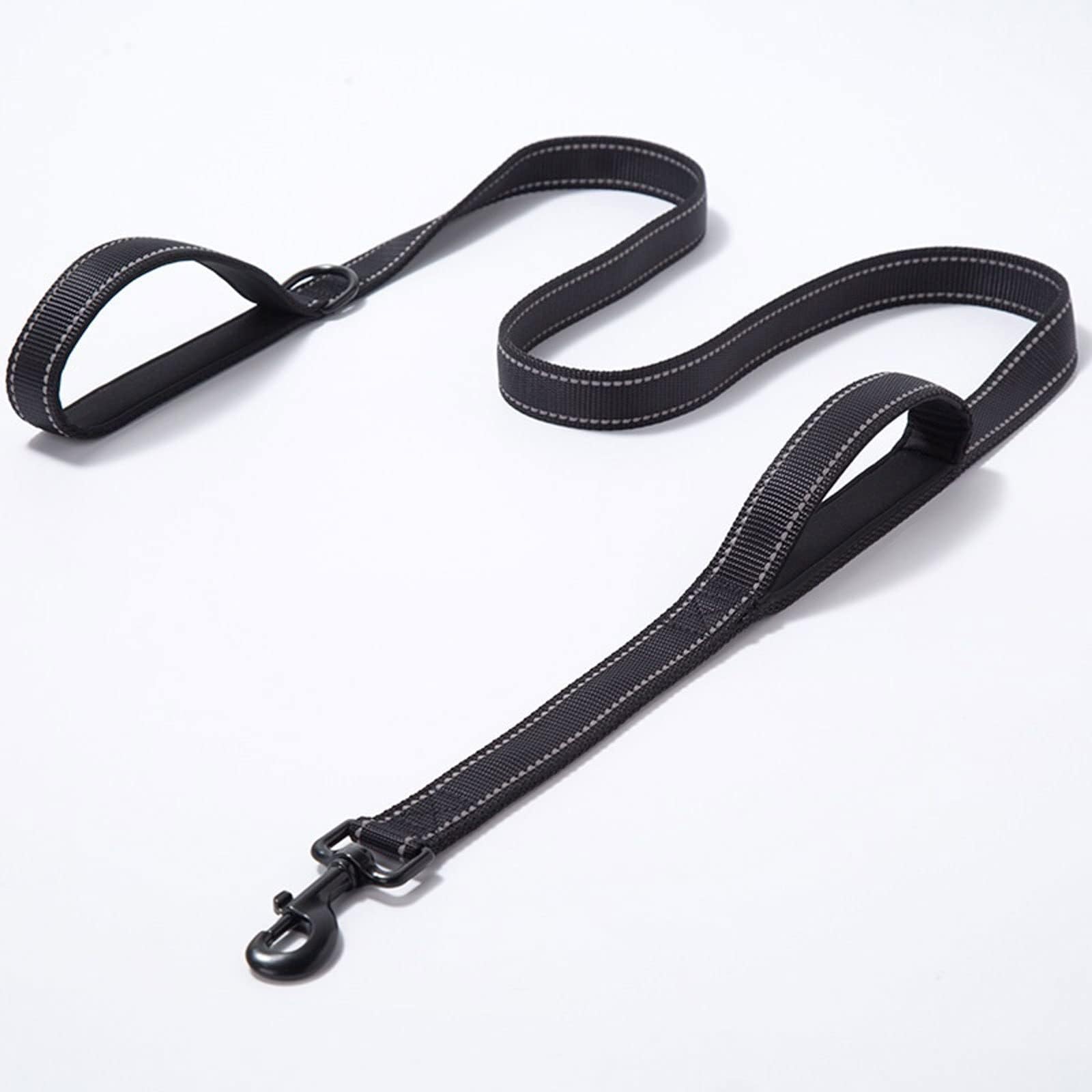 Retractable Dog Lead Outdoor Travel Dog Leash Heavy Duty Dog Training Chain Dual Handle Lead for Better Control Safety Training Dual Handle