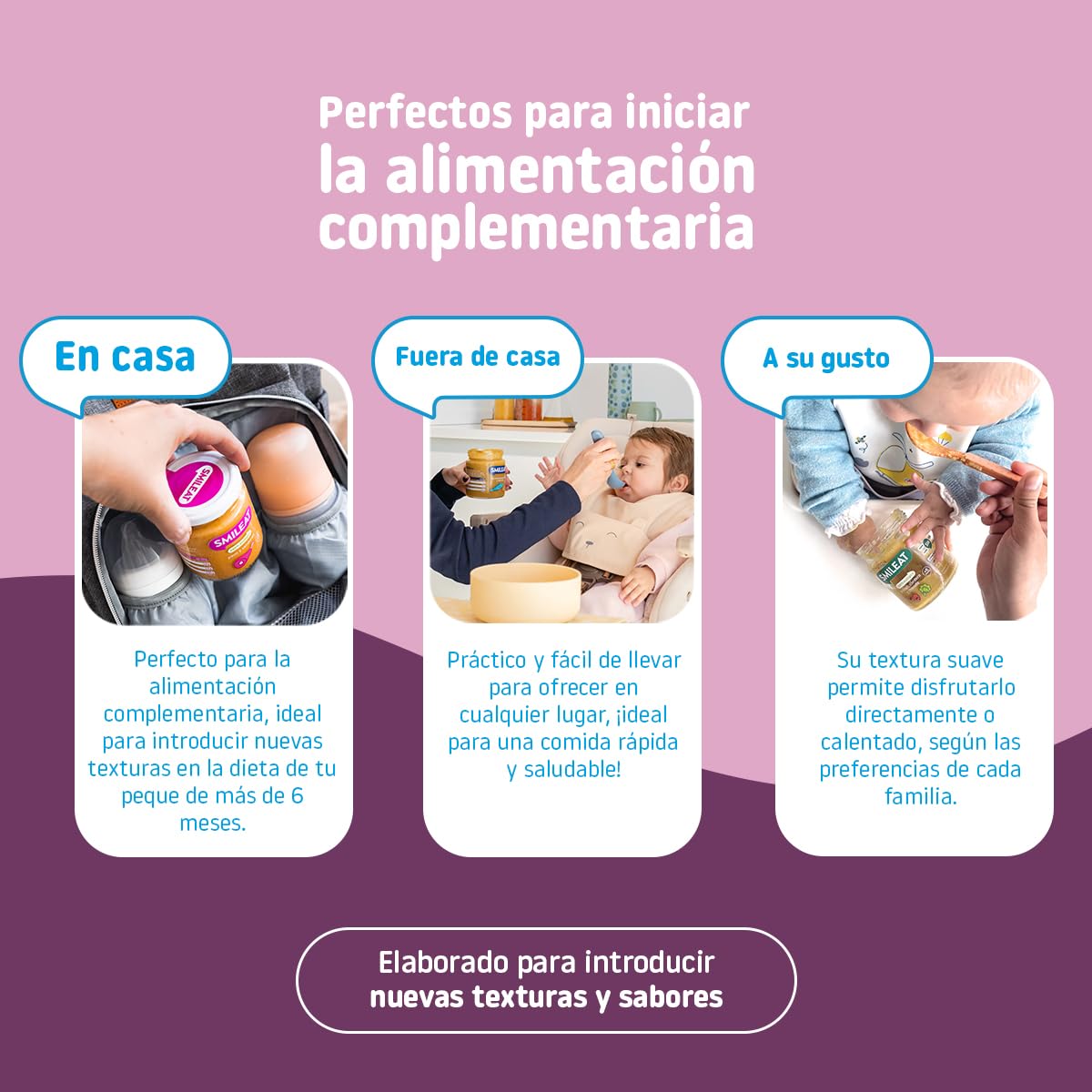 Smileat - Tarritos Ecológicos de Guisito de Alubias, Ingredientes Naturales, para Bebés desde 6 Meses, Sano y Saludable, sin Gluten - Pack de 12 Tarros x 230 g = 2760 g