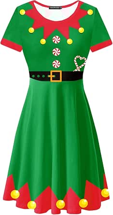 ladies novelty christmas dresses Basics Best Sellers Guarantee yourself the highest COLOR:Airy Aqua Petalwood Boho Midi Dress Tree