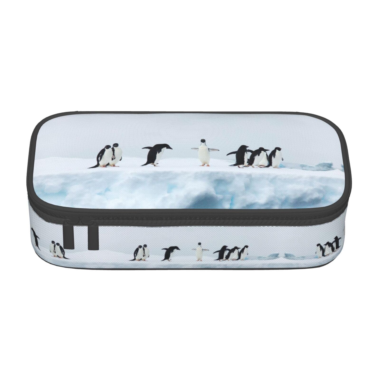 ESASAM Penguins Print Stylish Pencil Case - Oxford Fabric, Spacious, and Durable Design for Organized Storage