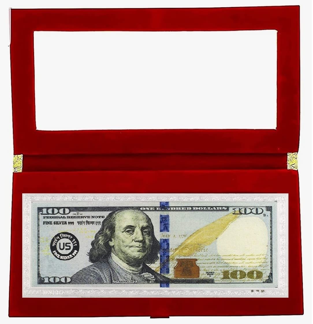 Silver note 999 fine silver Pure Silver Dollar Colored Note for Gifting, Silver note for Gift in birthday gift anniversary gift silver bar for gift (B08P5V2WWD) Amazon Price History, Amazon Price Tracker