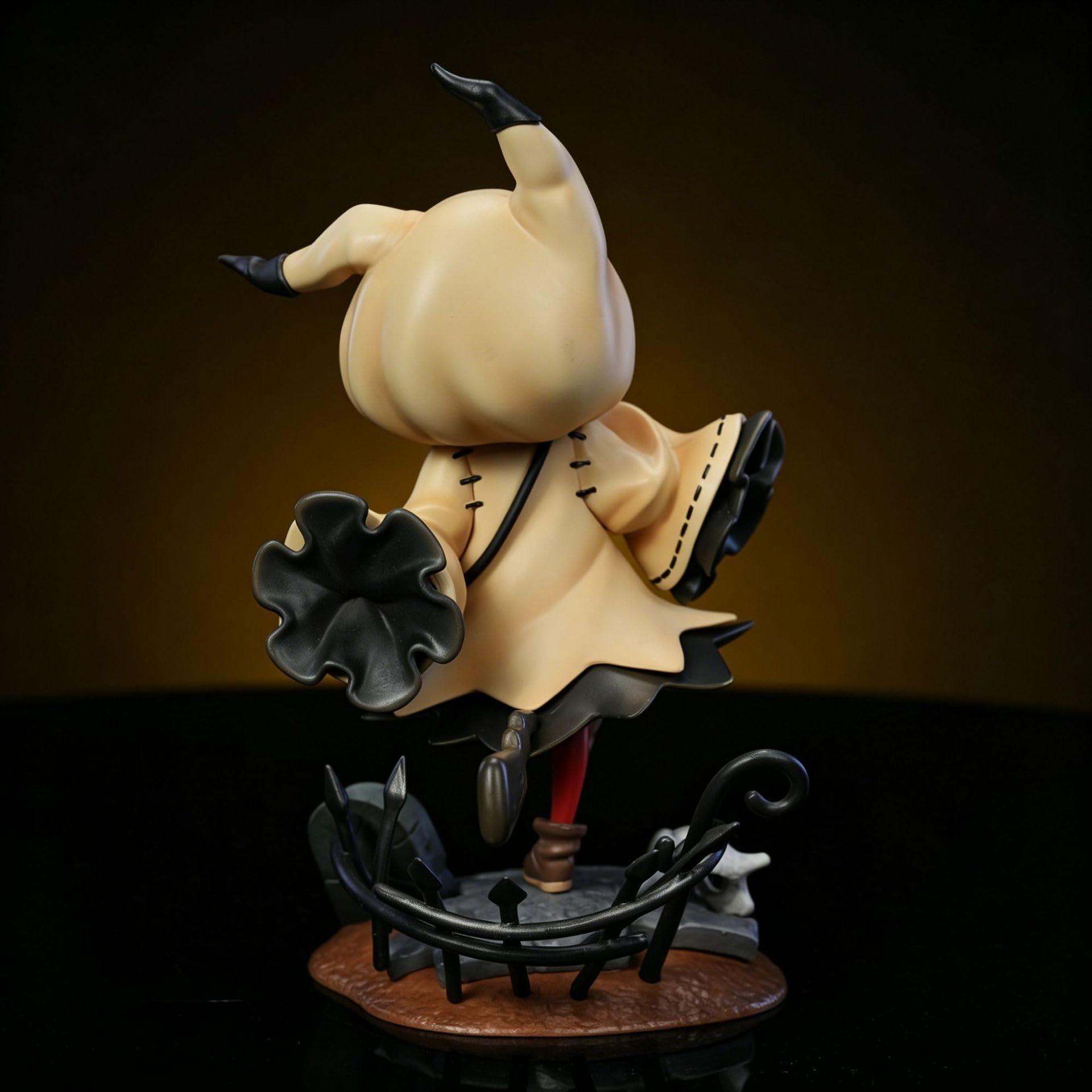 REOZIGN Anya Figur, Halloween-Kleid Ersatzgesicht Anya Forger Figur 22 cm handgefertigt PVC Action-Modell Dekoration Statue Geschenke