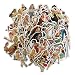 Homyu Stickers 50-Pcs PVC Decals of Retro Pin-up Girls Waterproof Sunlight-Proof DIY Ideals for Cars Motorbikes Skateboard Spinner Luggages Laptops